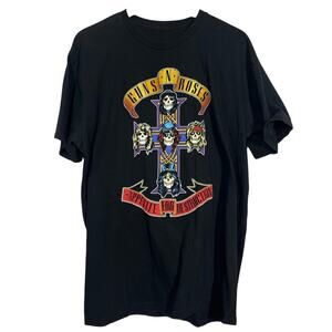 Guns N’ Roses Large 100% Cotton Appetite for Destruction Cross graphic T-shirt